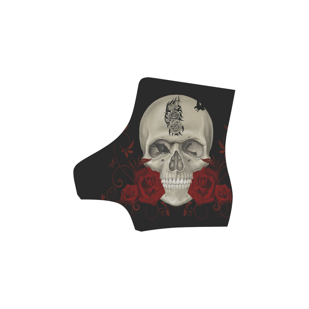 Gothic Skull With Tribal Tatoo Martin Boots For Women Model 1203H