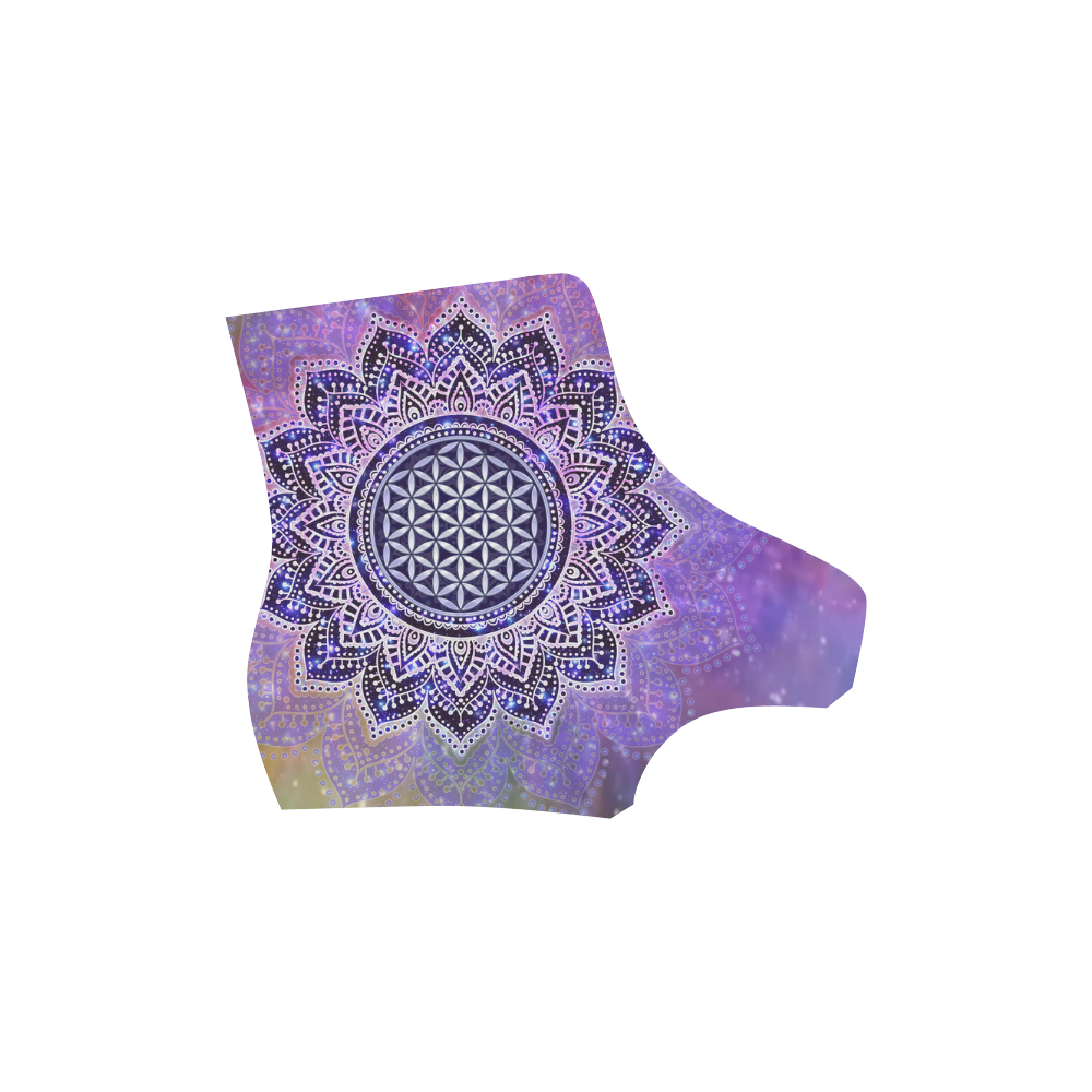 Flower Of Life Lotus Of India Galaxy Colored Martin Boots For Men Model 1203H