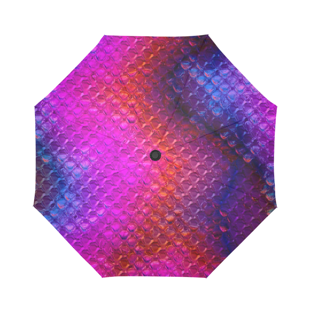 Chrome Snake Pattern C by JamColors Auto-Foldable Umbrella (Model U04)