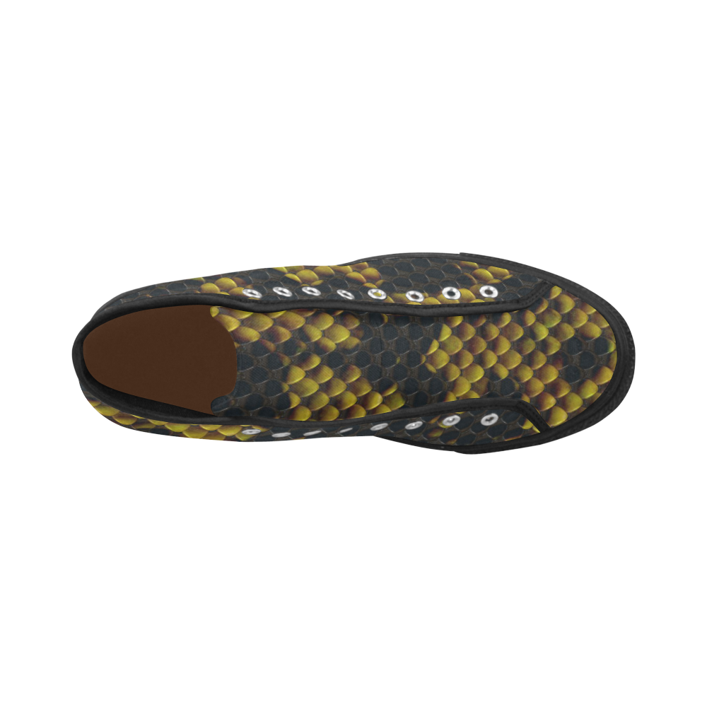 Snake Pattern C by JamColors Vancouver H Men's Canvas Shoes/Large (1013-1)