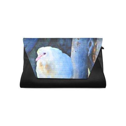 White Bird on Branch Clutch Bag (Model 1630)