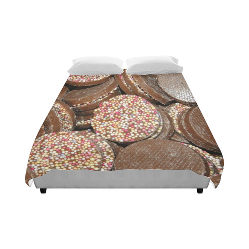 Chocolate Duvet Cover 86"x70" ( All-over-print)