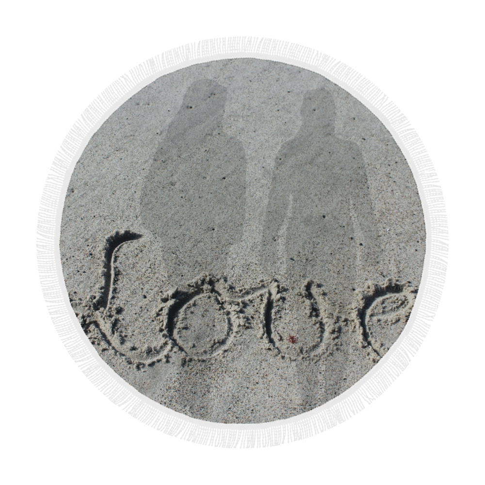 Love Shadows by Martina Webster Circular Beach Shawl 59"x 59"