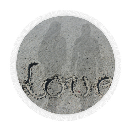 Love Shadows by Martina Webster Circular Beach Shawl 59"x 59"