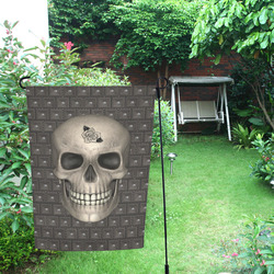 317 new Skull A by JamColors Garden Flag 12‘’x18‘’（Without Flagpole）