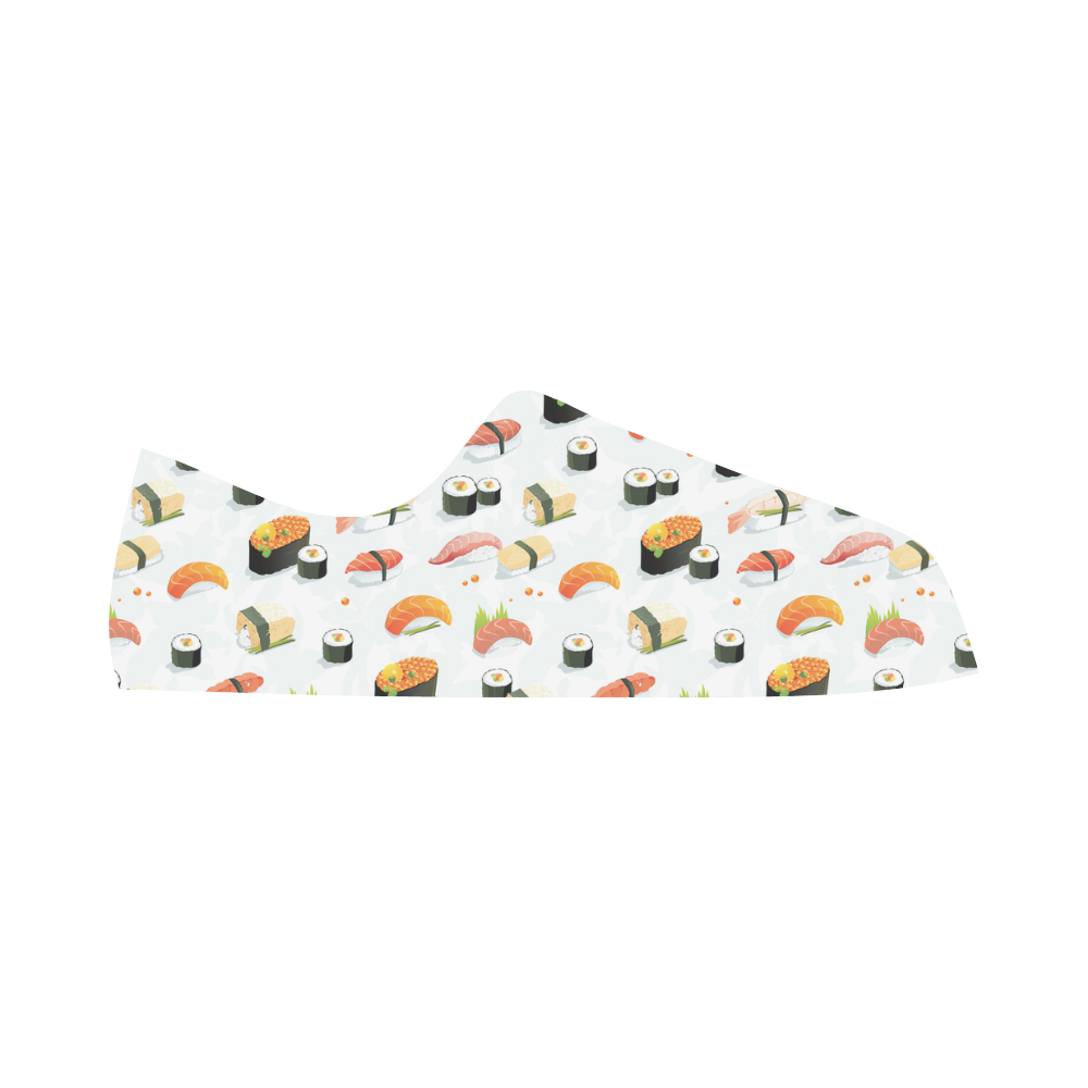 Sushi Lover Microfiber Leather Men's Shoes/Large Size (Model 031)