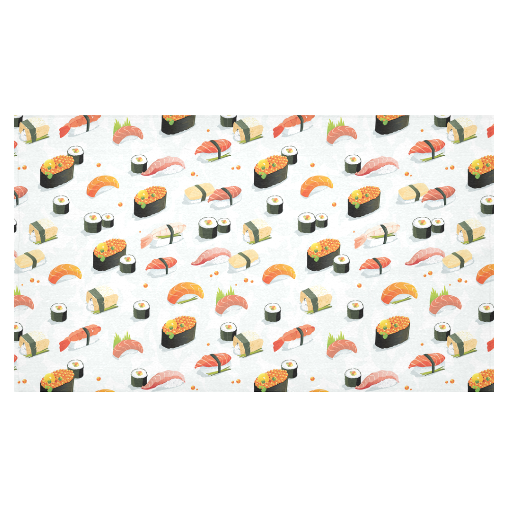 Sushi Lover Cotton Linen Tablecloth 60"x 104"