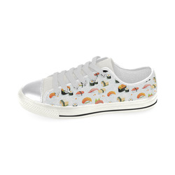 Sushi Lover Canvas Women's Shoes/Large Size (Model 018)