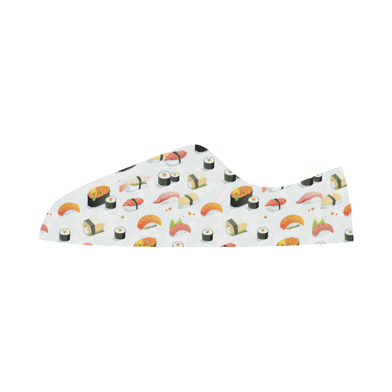 Sushi Lover Women's Canvas Zipper Shoes/Large Size (Model 001)