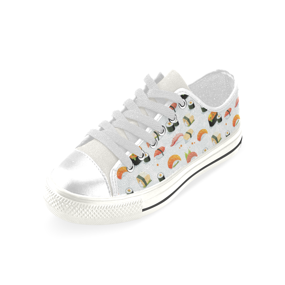 Sushi Lover Low Top Canvas Shoes for Kid (Model 018)