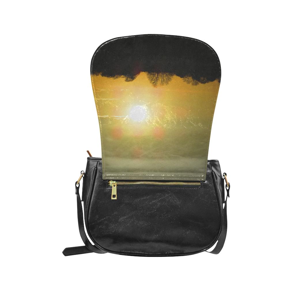 Golden sunset Classic Saddle Bag/Small (Model 1648)