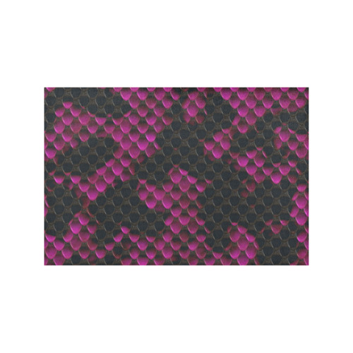 Snake Pattern A by JamColors Placemat 12’’ x 18’’ (Set of 2)