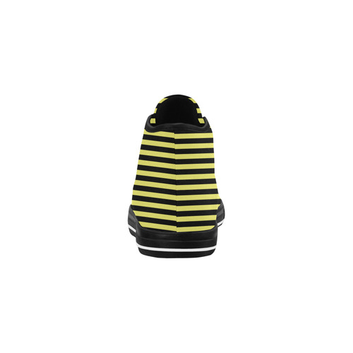 Black and Yellow Bee Stripes Vancouver H Men's Canvas Shoes/Large (1013-1)