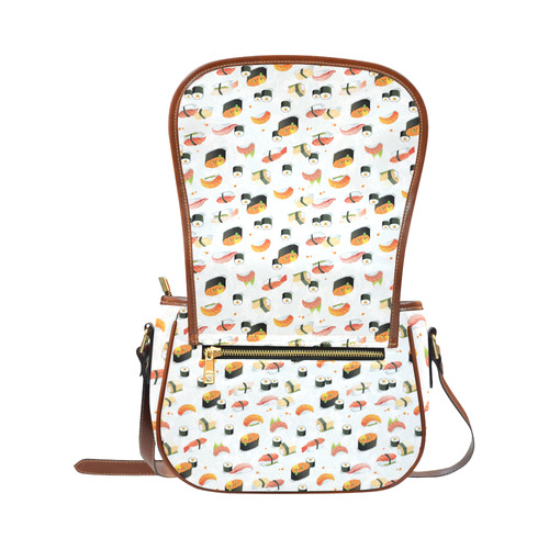 Sushi Lover Saddle Bag/Small (Model 1649) Full Customization