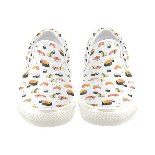 Sushi Lover Slip-on Canvas Shoes for Kid (Model 019)