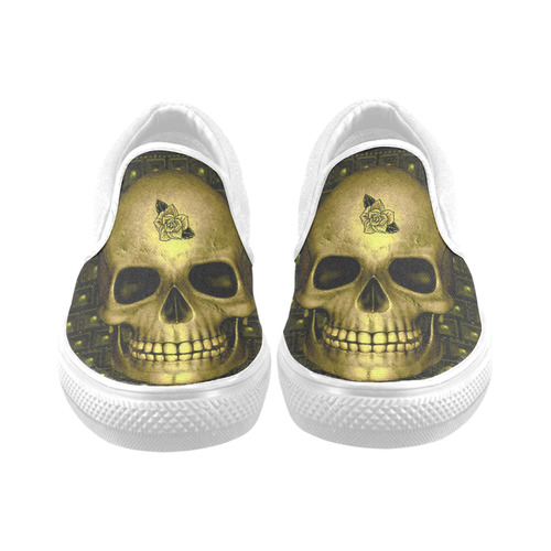 317 new Skull G by JamColors Men's Unusual Slip-on Canvas Shoes (Model 019)