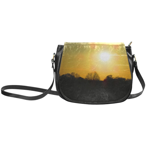 Golden sunset Classic Saddle Bag/Small (Model 1648)