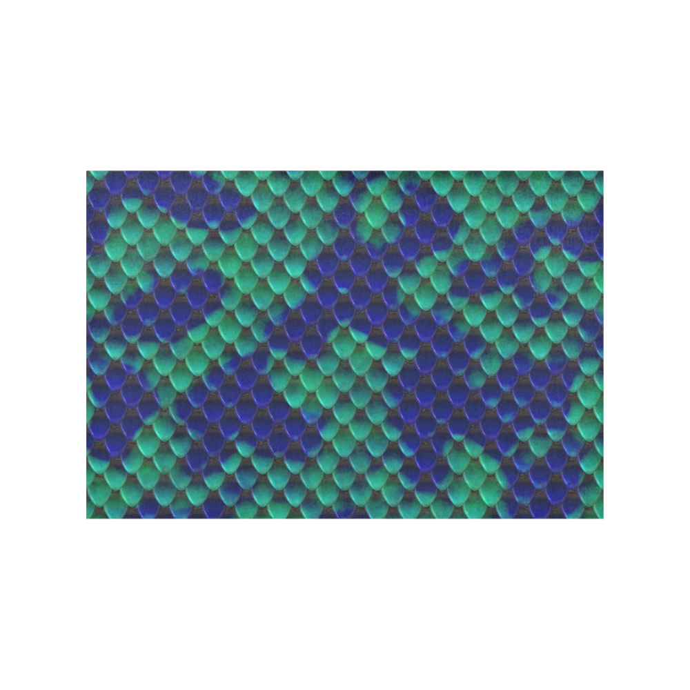 Snake Pattern F by JamColors Placemat 12’’ x 18’’ (Set of 2)