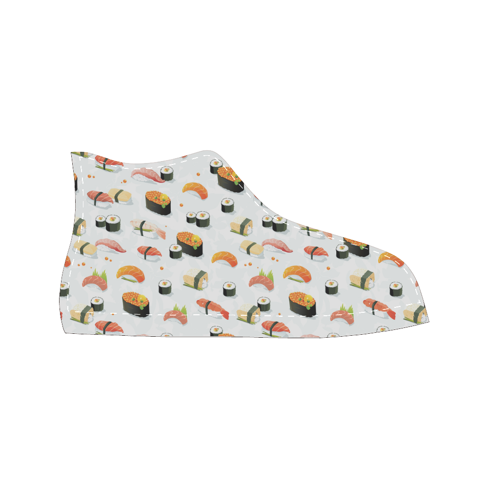 Sushi Lover Women's Classic High Top Canvas Shoes (Model 017)