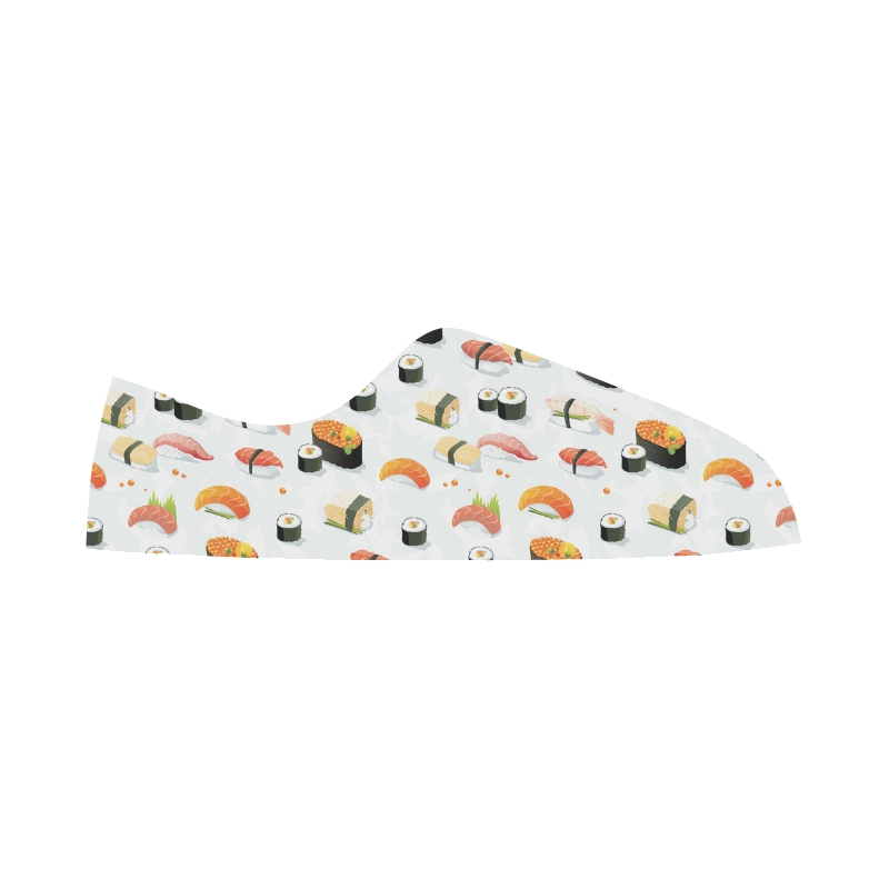 Sushi Lover Women's Canvas Zipper Shoes/Large Size (Model 001)