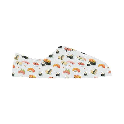 Sushi Lover Women's Canvas Zipper Shoes/Large Size (Model 001)