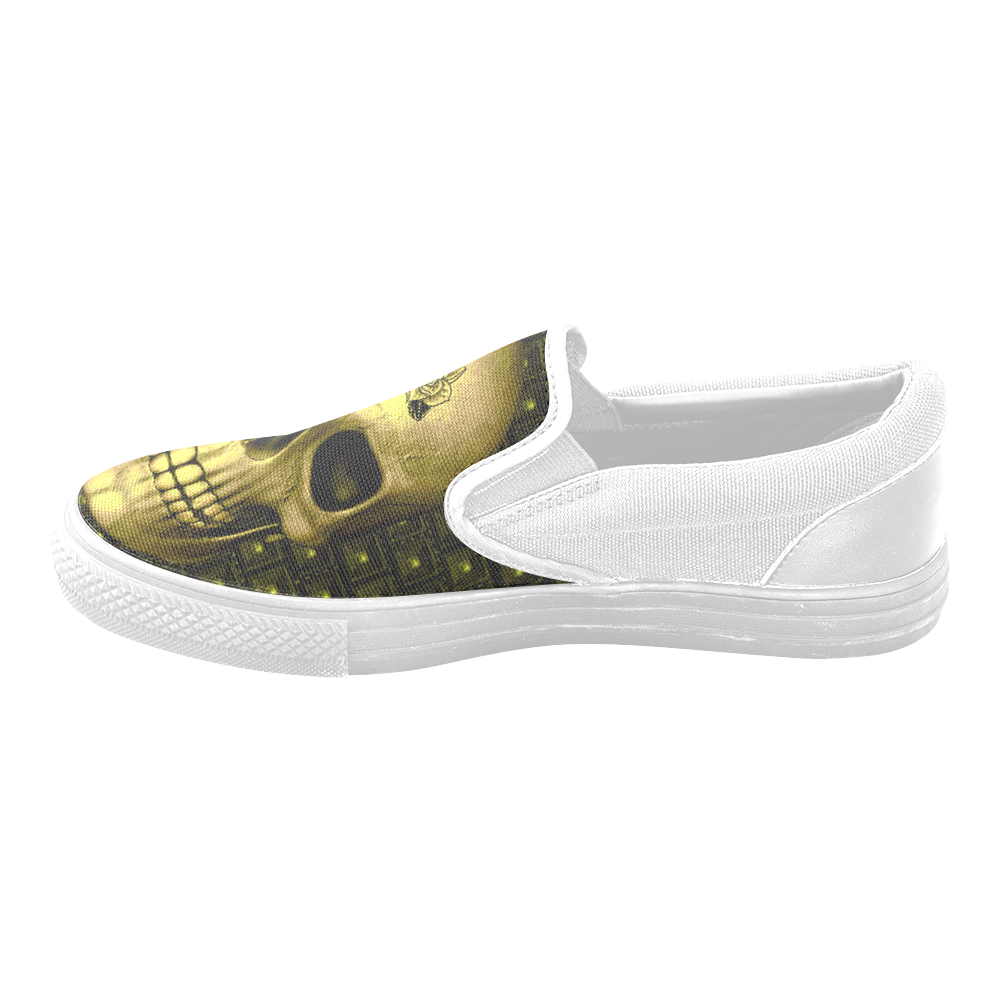 317 new Skull G by JamColors Men's Unusual Slip-on Canvas Shoes (Model 019)