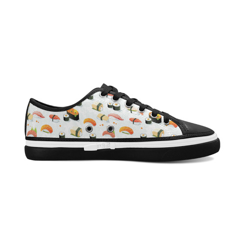 Sushi Lover Women's Canvas Zipper Shoes/Large Size (Model 001)