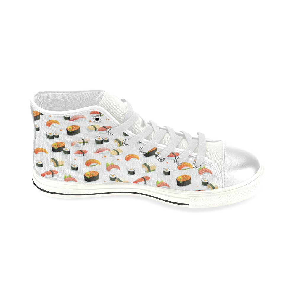 Sushi Lover High Top Canvas Shoes for Kid (Model 017)