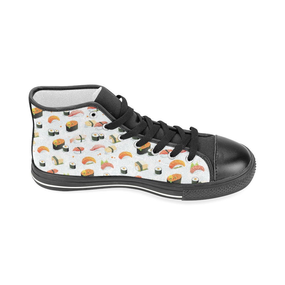 Sushi Lover Men’s Classic High Top Canvas Shoes (Model 017)