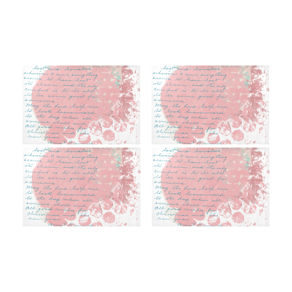 Painted Verses Placemat 12’’ x 18’’ (Four Pieces)