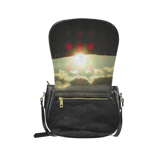 Sunset over the hill Classic Saddle Bag/Large (Model 1648)