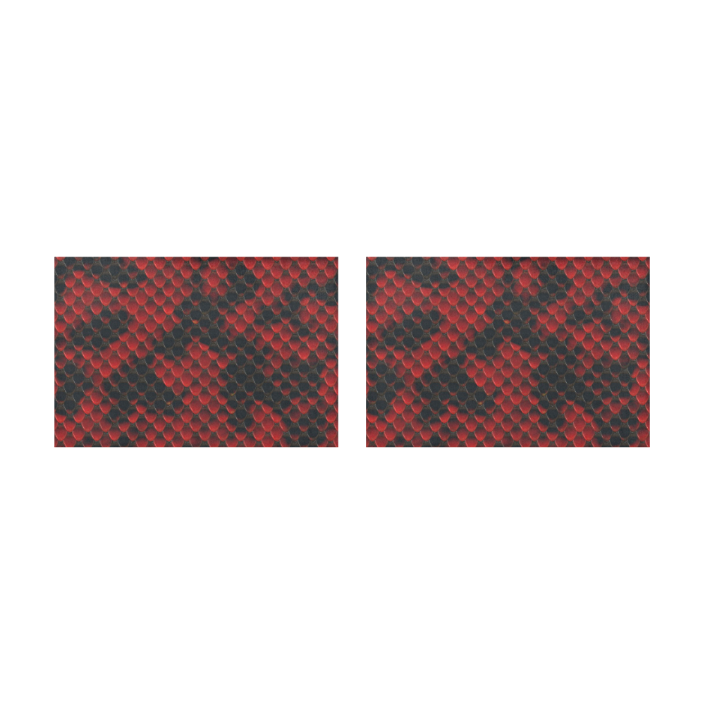 Snake Pattern E by JamColors Placemat 12’’ x 18’’ (Set of 2)