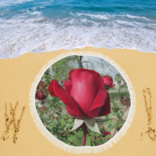 Rose Pride by Martina Webster Circular Beach Shawl 59"x 59"