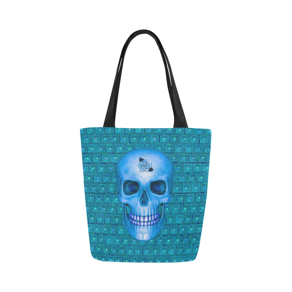 317 new Skull B by JamColors Canvas Tote Bag (Model 1657)