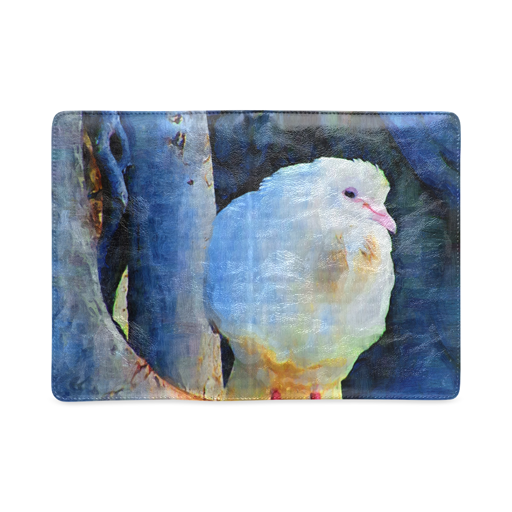 White Bird on Branch Custom NoteBook A5