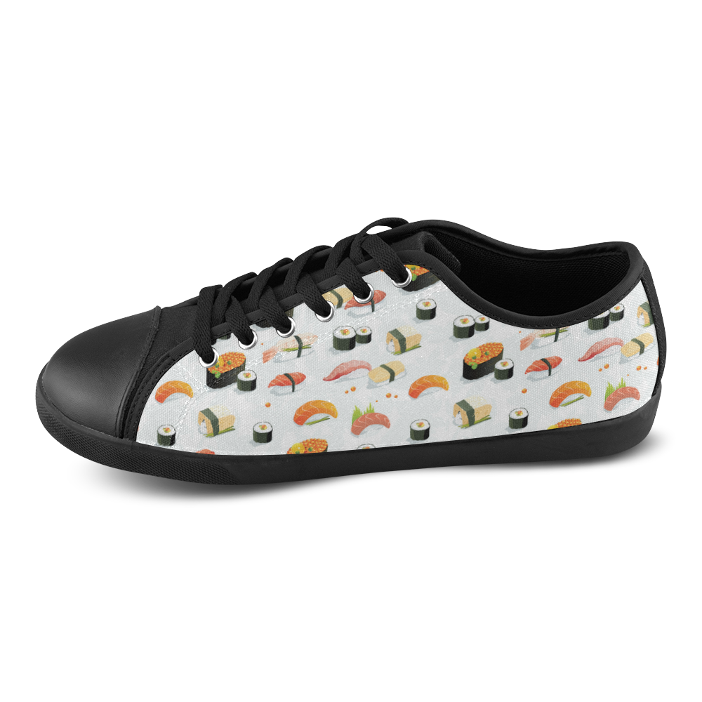 Sushi Lover Canvas Shoes for Women/Large Size (Model 016)