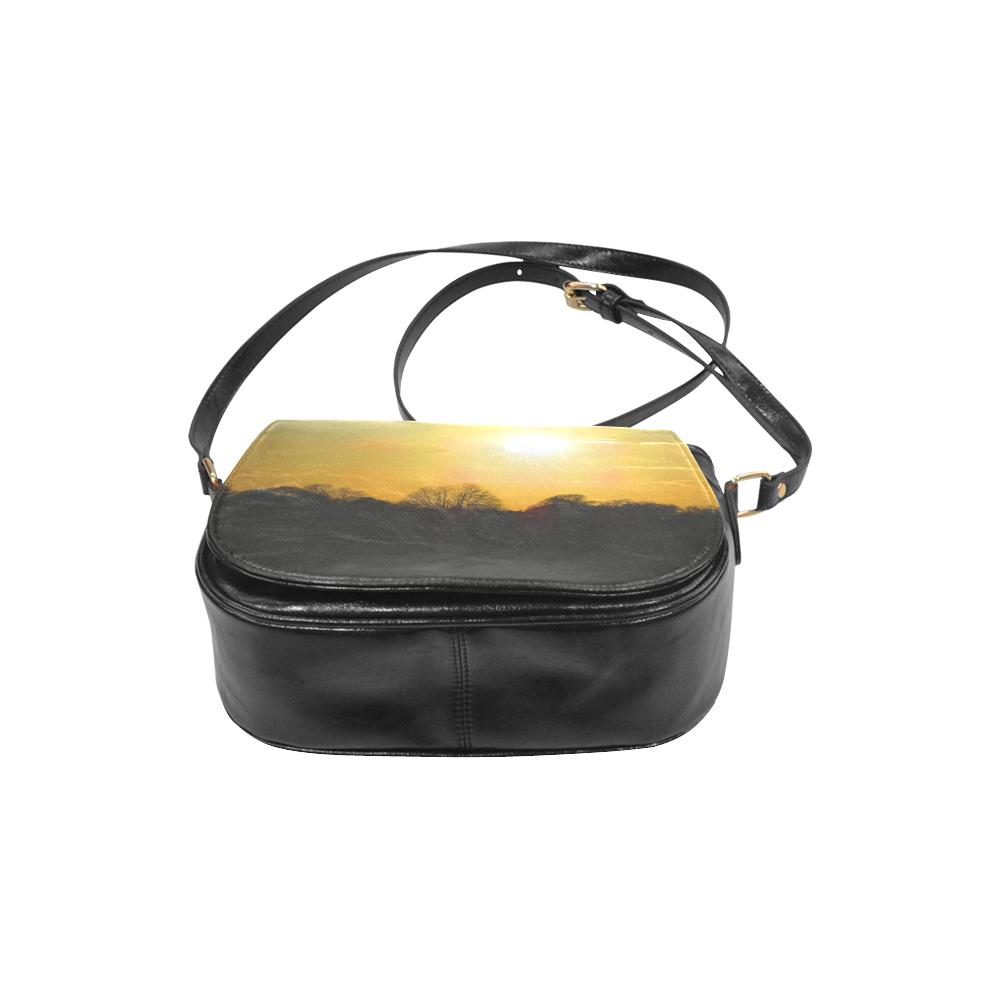 Golden sunset Classic Saddle Bag/Small (Model 1648)