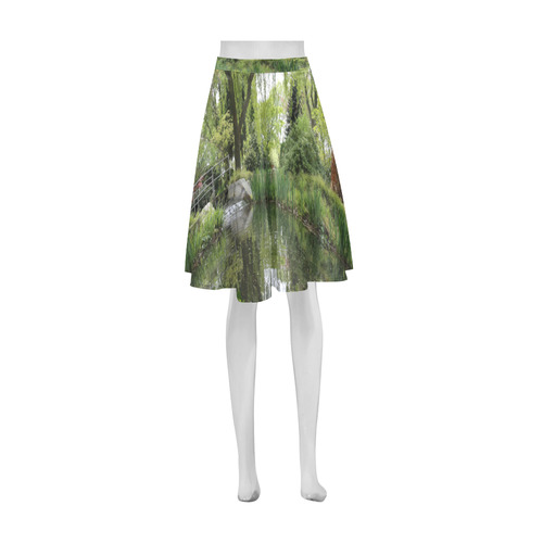 Japanese Garden in Leverkusen Athena Women's Short Skirt (Model D15)