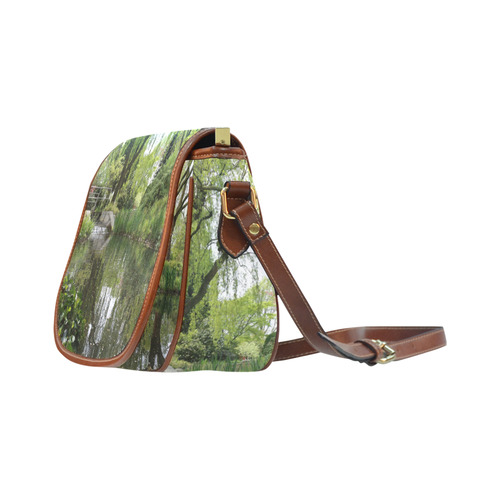 Japanese Garden in Leverkusen Saddle Bag/Small (Model 1649) Full Customization