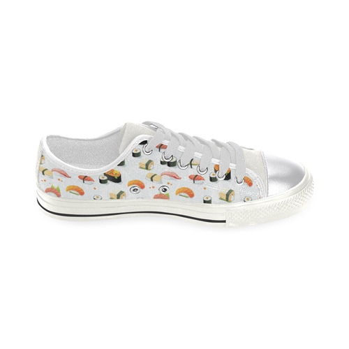 Sushi Lover Canvas Women's Shoes/Large Size (Model 018)