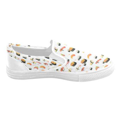 Sushi Lover Women's Unusual Slip-on Canvas Shoes (Model 019)