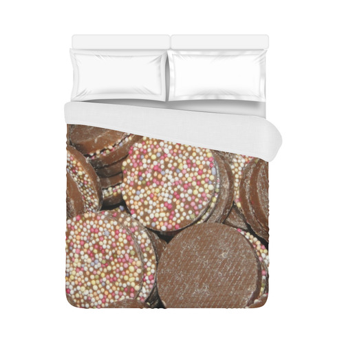 Chocolate Duvet Cover 86"x70" ( All-over-print)