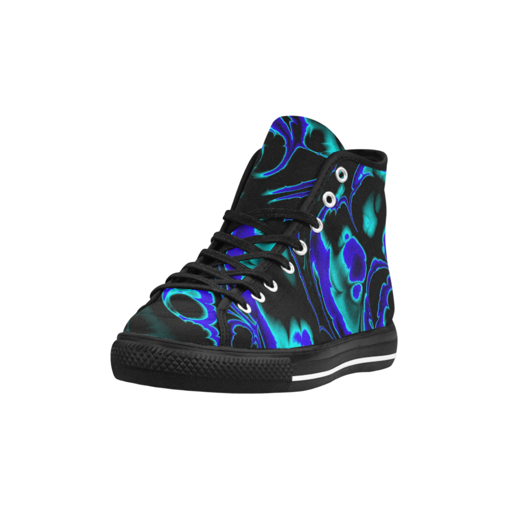 glowing fractal C by JamColors Vancouver H Men's Canvas Shoes/Large (1013-1)