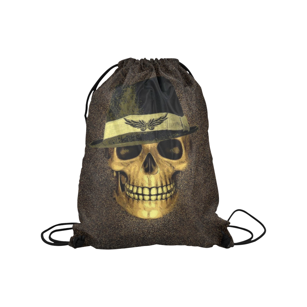 Charming Skull B by JamColors Medium Drawstring Bag Model 1604 (Twin Sides) 13.8"(W) * 18.1"(H)