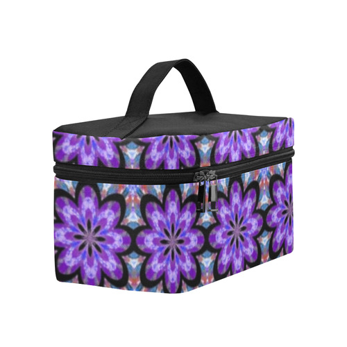 Purple Geometric Lunch Bag/Large (Model 1658)