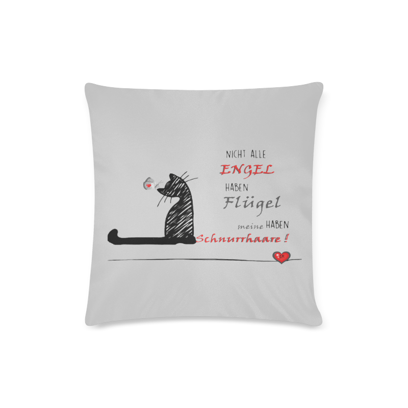 Katzenengel Custom Zippered Pillow Case 16"x16"(Twin Sides)