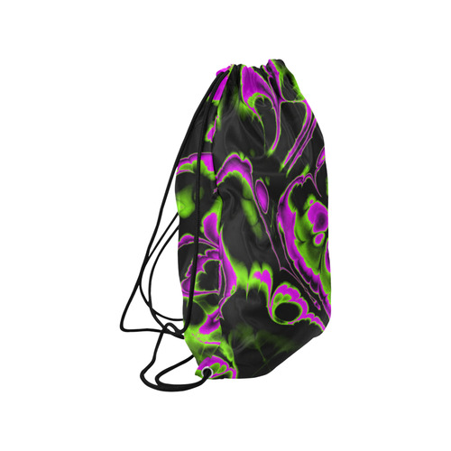 glowing fractal B by JamColors Small Drawstring Bag Model 1604 (Twin Sides) 11"(W) * 17.7"(H)