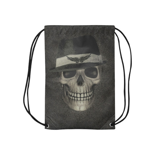 Charming Skull C by JamColors Small Drawstring Bag Model 1604 (Twin Sides) 11"(W) * 17.7"(H)