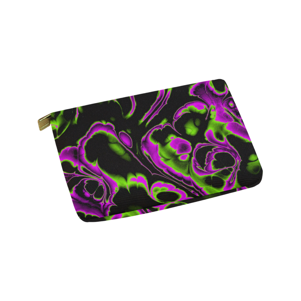 glowing fractal B by JamColors Carry-All Pouch 9.5''x6''