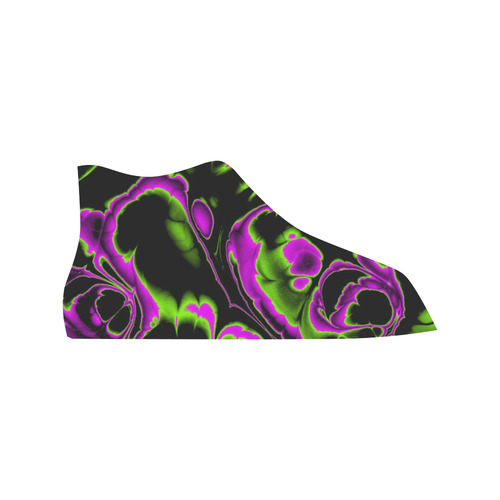glowing fractal B by JamColors Vancouver H Men's Canvas Shoes/Large (1013-1)